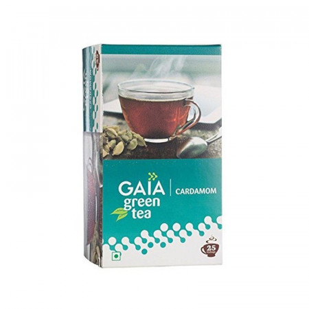 GAIA GREEN TEA CARDAMOM 50GM